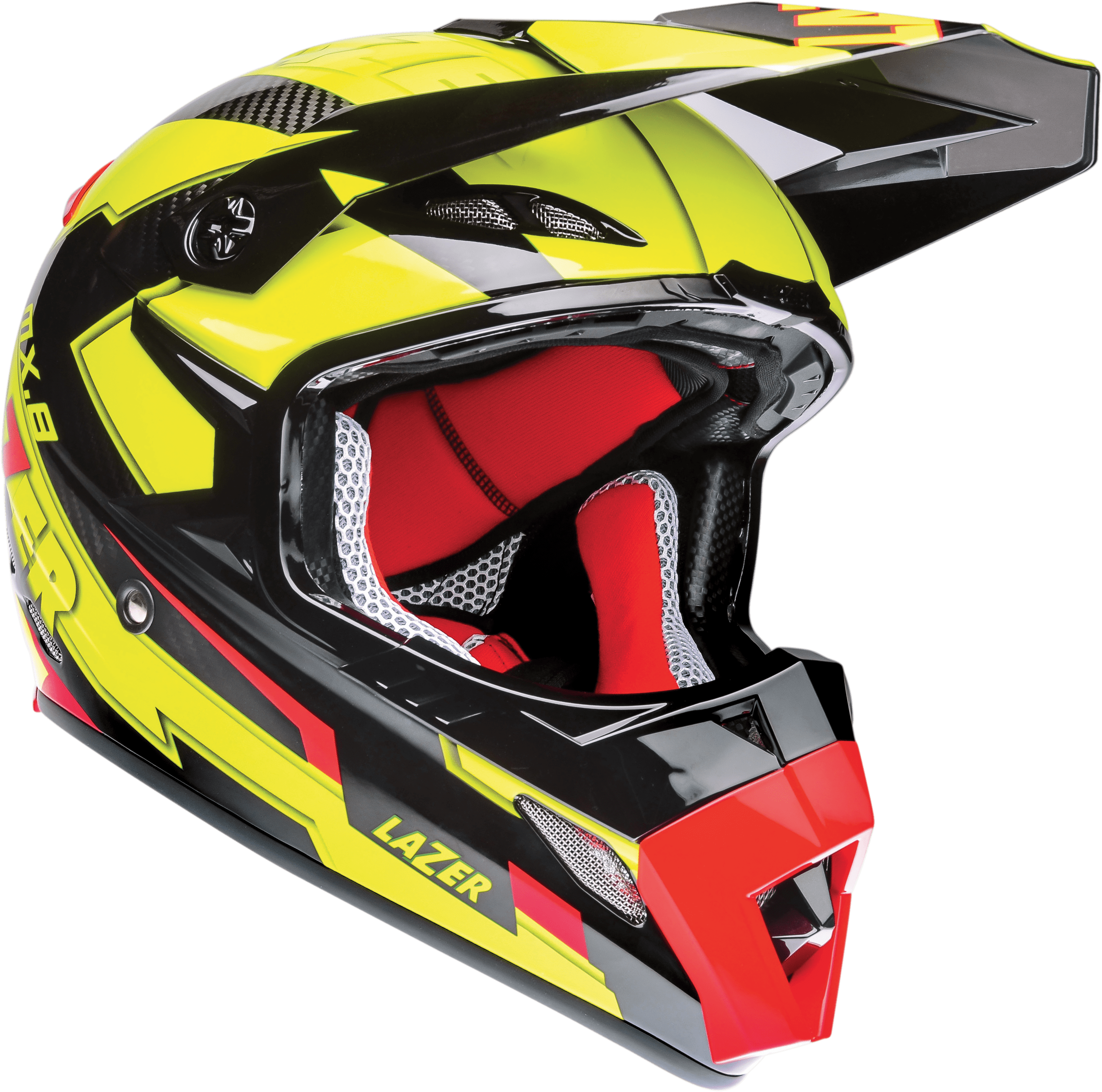 Transport - Lazer Mx8 Geotech Pure Carbon Motocross Helmet (2700x2676), Png Download