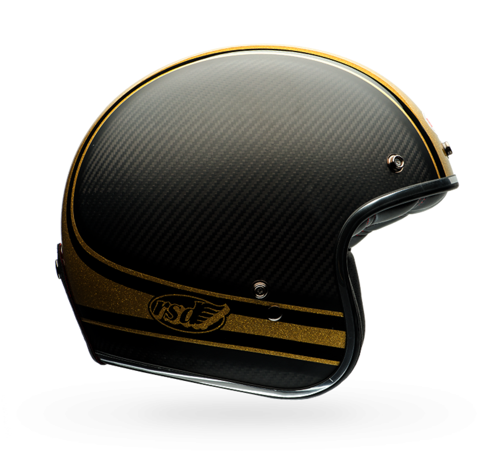 Bell Motorcycle Helmet Roland Sands Design - Bell Custom 500 Open Face Helmet - Carbon Rsd Bomb (1000x1000), Png Download