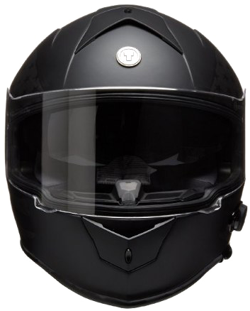 Motorcycle Helmet Png Image Transparent - Torc T14b Mako Flag Flat Black Bluetooth Helmet M (410x437), Png Download