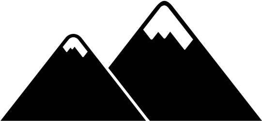 Cropped-mountains - Sign (557x284), Png Download