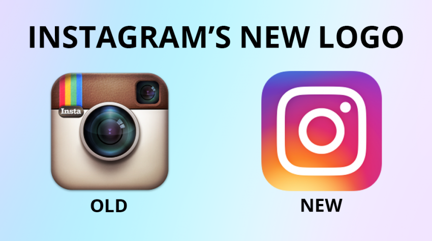 Our Take On The New Instagram Logo - Instagram Logo Old And New (850x476), Png Download