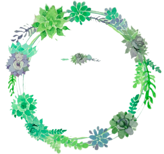 Garland Clipart Green Garland - Emerald Green Floral Watercolor (626x626), Png Download