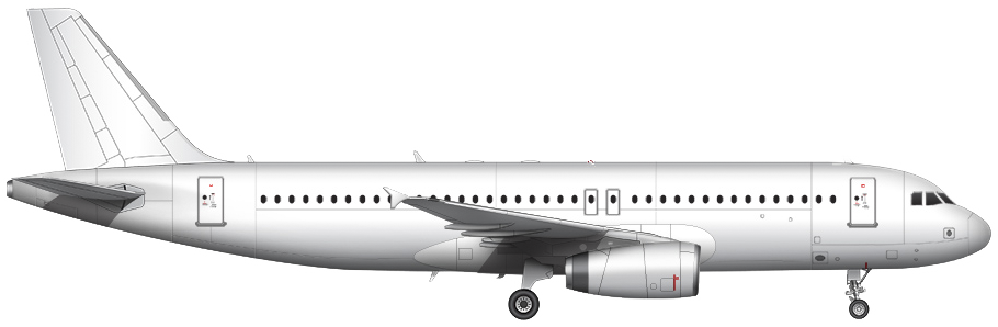 A320 G - Imagenes Png De Aviones (910x298), Png Download