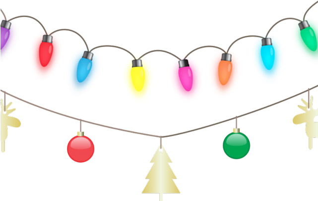 Christmas Lights Png Transparent Images - Christmas String Lights Transparent (640x480), Png Download