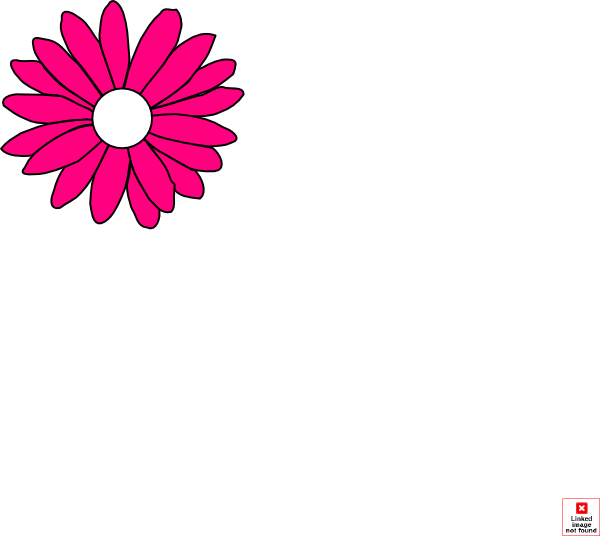 Pink Daisy Clip Art - Red Flower Clip Art (600x536), Png Download