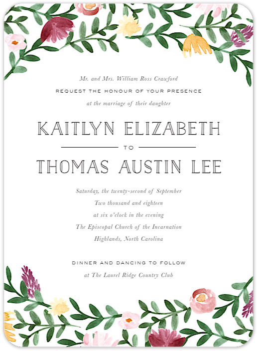 Woven Garland Invitation - ברכות סימני ראש השנה (800x800), Png Download