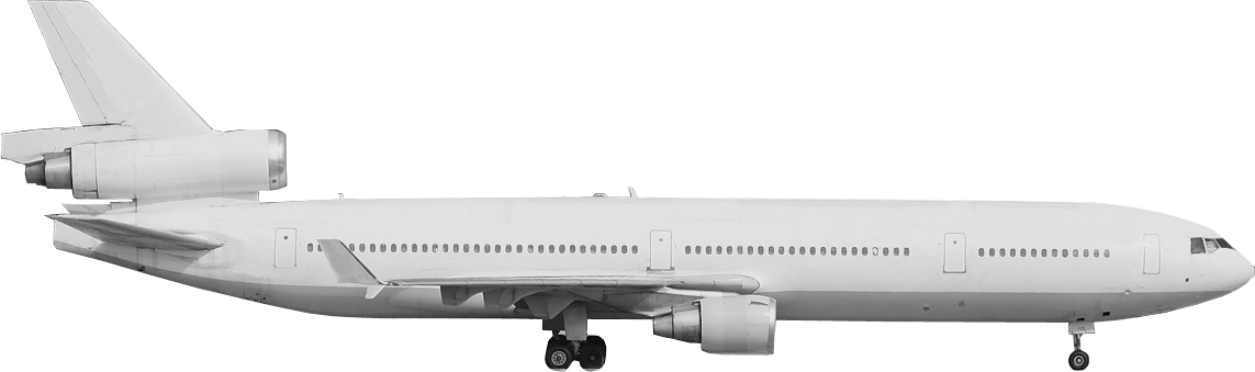 Md11 G - Boeing 757 (1143x339), Png Download