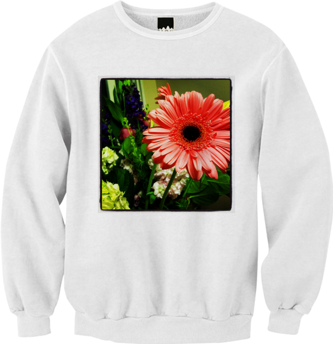 Pink Daisy Sweatshirt - Alcohol Kills Cannabis Chills Sweatshirt (1158x1196), Png Download