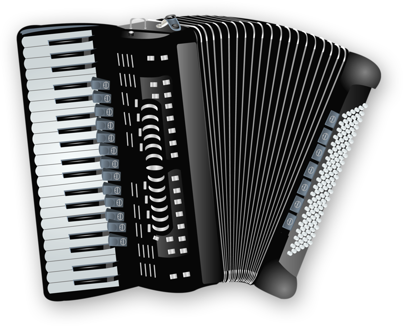 Фотки Music Clipart, Piano Accordion, Homemade Instruments, - Accordion Designs Shower Curtain (800x647), Png Download