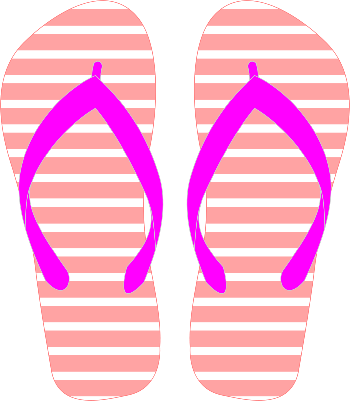 Png Image Of Pink Daisy Transparent - Red Flip Flop Clipart (698x800), Png Download