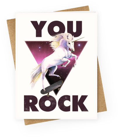 You Rock Unicorn (484x484), Png Download