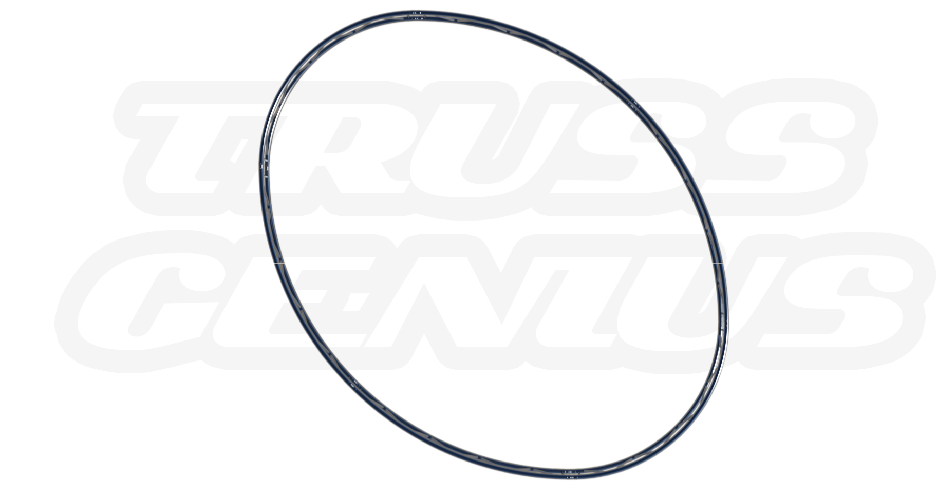 Oval Truss Circle - Circle (1920x952), Png Download