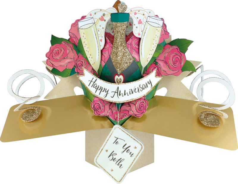 Second Nature Pop Ups - Second Nature Anniversary Pop Up Card Happy Anniversary (800x618), Png Download