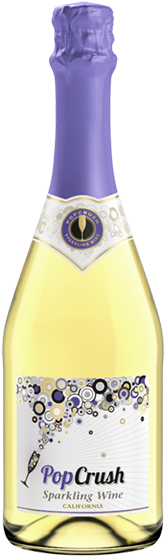 Popcrush Sparkling - Pop Crush Wine (590x788), Png Download