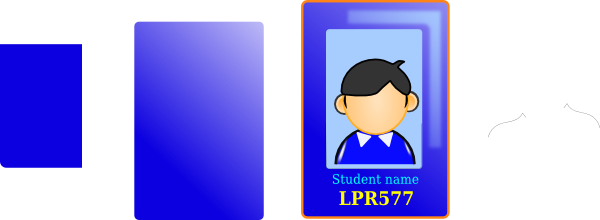 Student Id Clip Art - Id Picture Clipart (600x220), Png Download