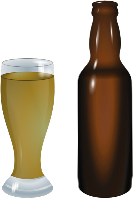Beer Bottle Green Png Clipart - Beer (595x700), Png Download