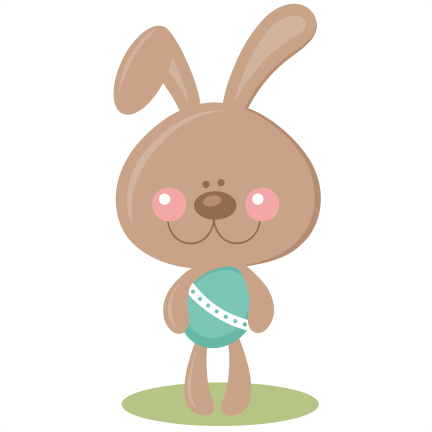 Happy Easter Bunny Svg Cutting Files For Scrapbooking - Scrapbook Easter Clipart Png (432x432), Png Download