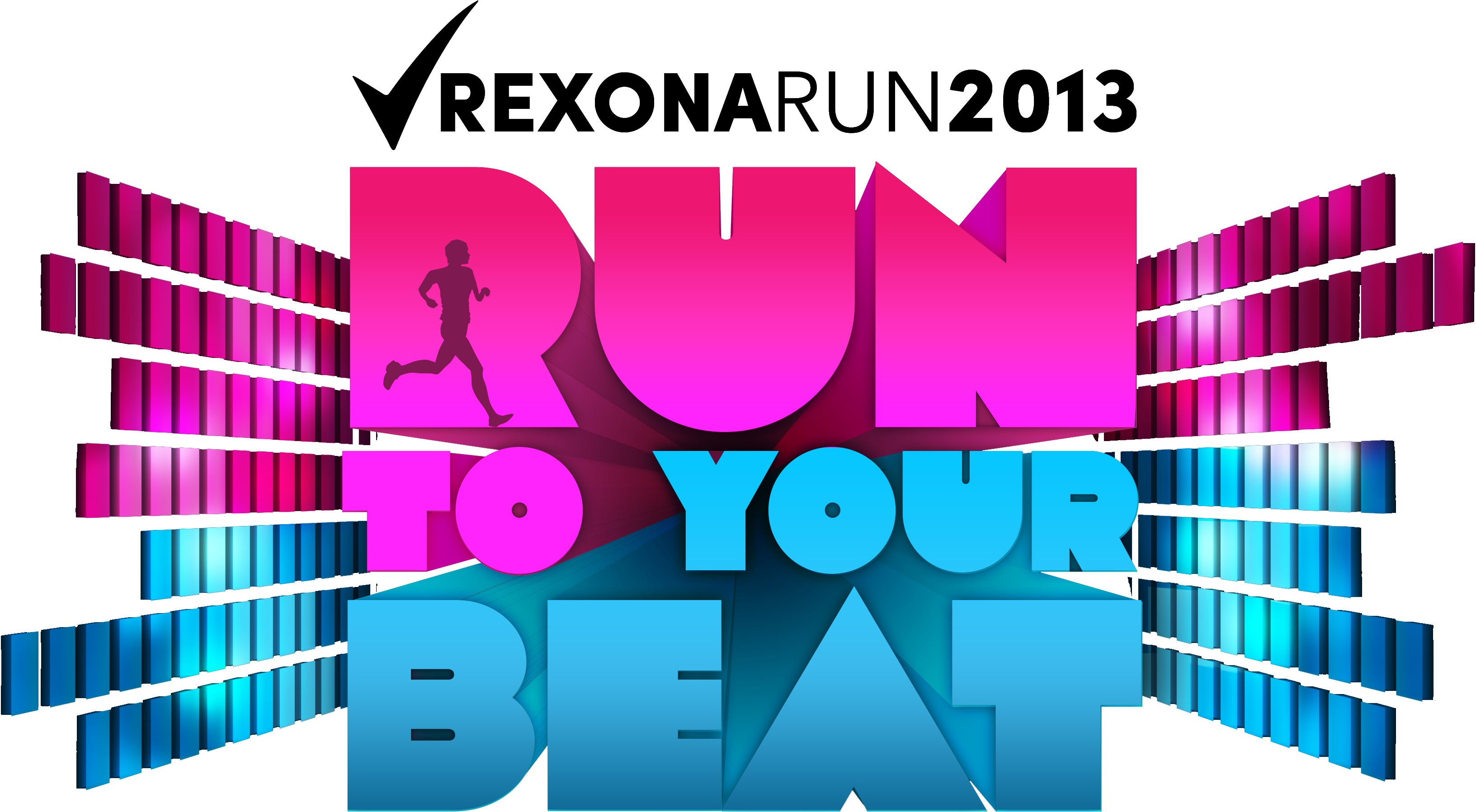 Run To Your Beat - Rexona Run 2013 (3935x3935), Png Download