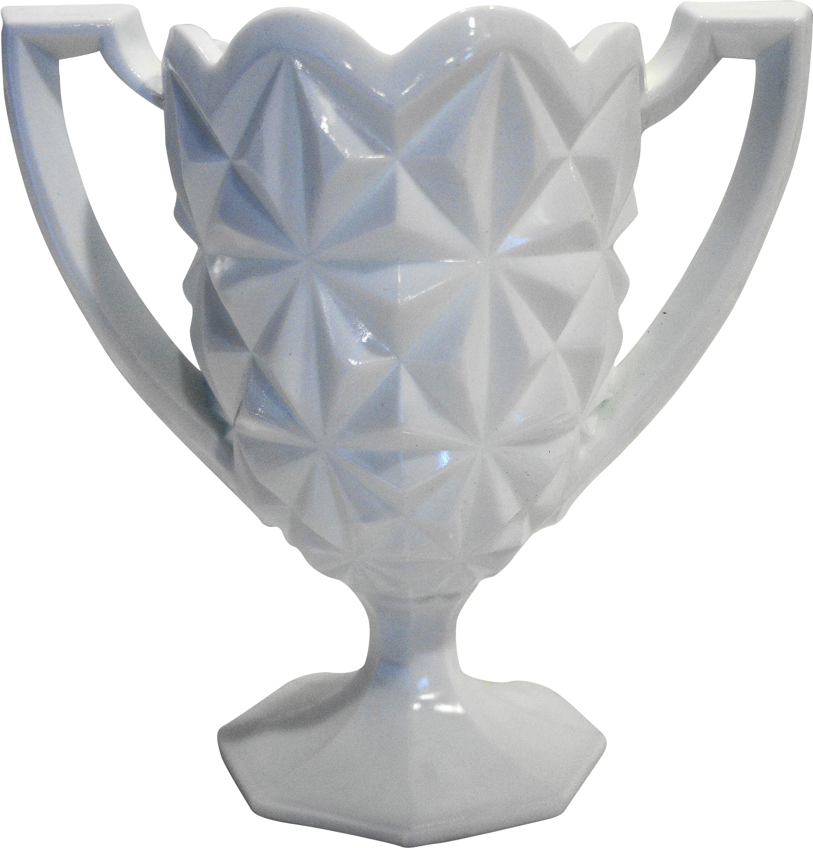 Indiana Glass Monticello Loving Cup Chalice Vase 7 - Wine Glass (1663x1663), Png Download