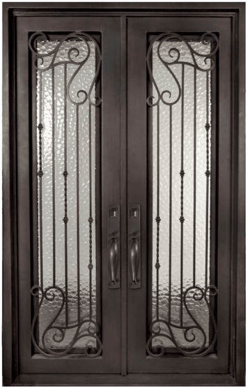 Armonia Classic Full Lite Painted Heavy Bronze Decorative - Iron Doors Design Catalog (600x600), Png Download