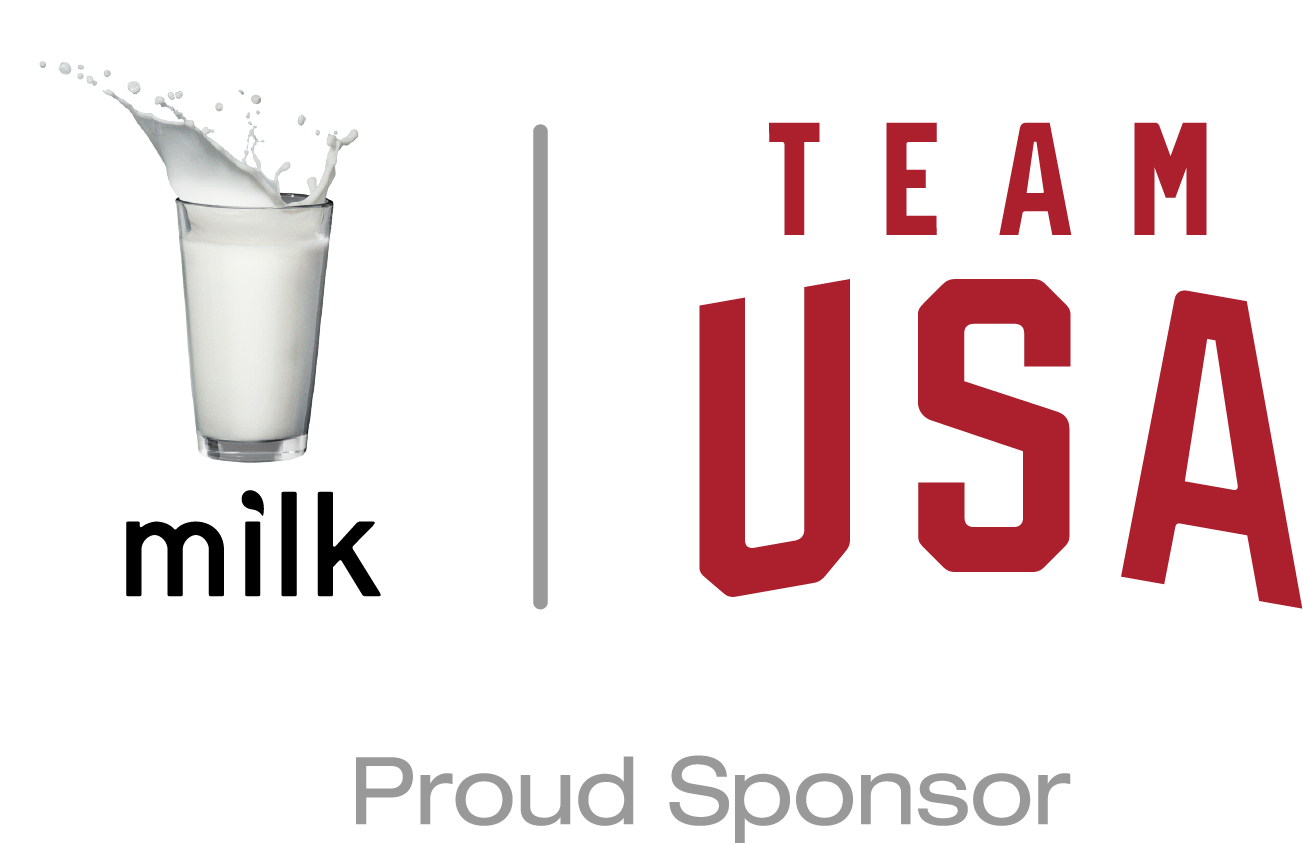 Milkglass Team Usa Horiz Red - 2018 Olympic Team Usa Logo (1303x843), Png Download