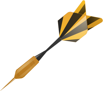 Dart Png - Dart Arrow Png (402x355), Png Download