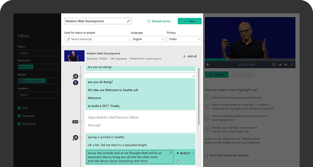 Edit The Transcript - Imagery (1024x547), Png Download