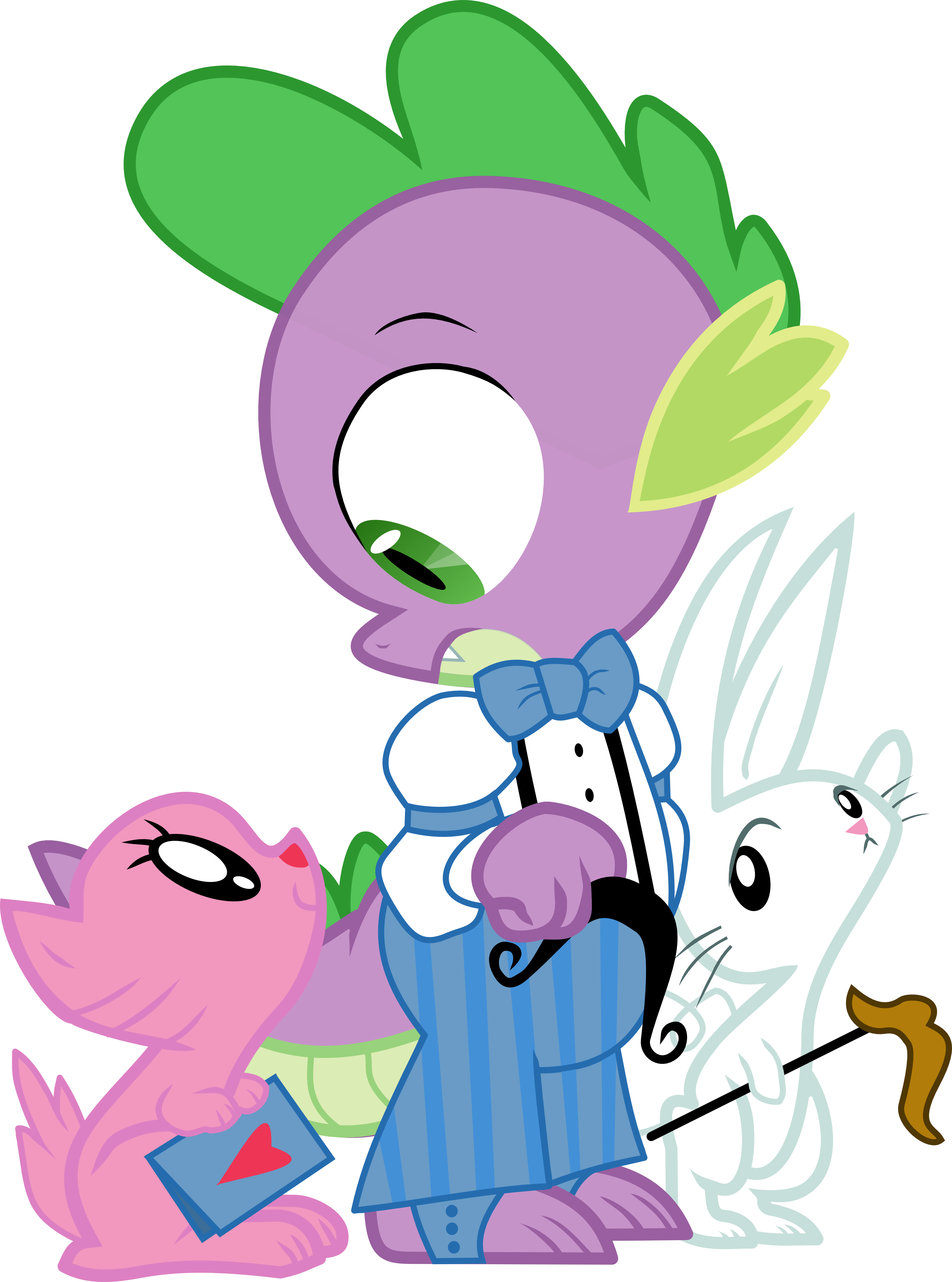 Spike Rarity Pony Pink Mammal Nose Vertebrate Clip - Spike Fra My Little Pony (3000x4038), Png Download