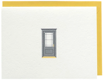 Front Door Single Greeting Card - Window (498x498), Png Download