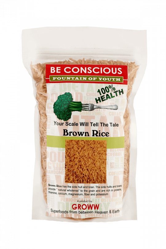 Premium Brown Rice - Turmeric (540x810), Png Download