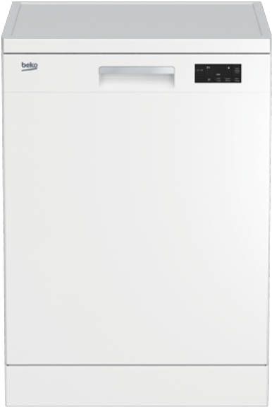 Beko White Dishwasher - Beko Dfn16330w (558x600), Png Download