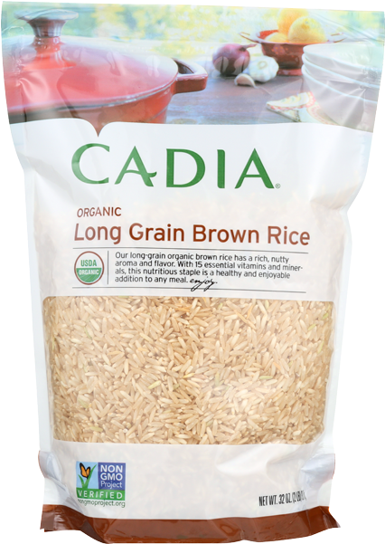 Cadia Organic Long Grain Brown Rice-2 - Cadia Organic Vanilla Wafers 9 Oz (650x650), Png Download