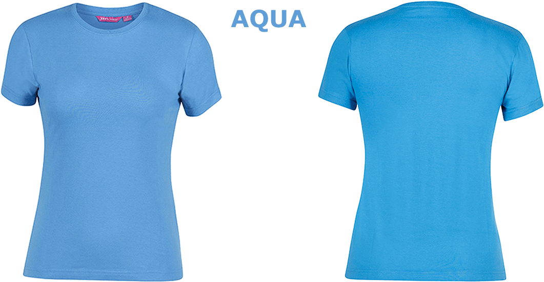 Custom Printed Ladies T-shirts Aqua - Active Shirt (1200x600), Png Download