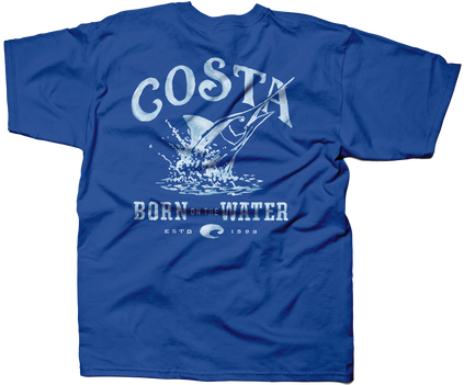 Baja0 Royal Blue Angle1 - Costa Del Mar Technical Baja Long Sleeve Spf Shirt (700x350), Png Download