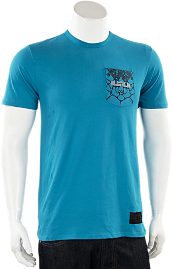Nike Lebron Genome Pocket T Shirt Light Blue Lacquer - Shirt (650x650), Png Download