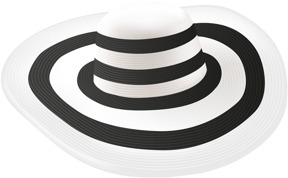 Beach Sun Hat White Png Clip Art Image - Circle (600x372), Png Download