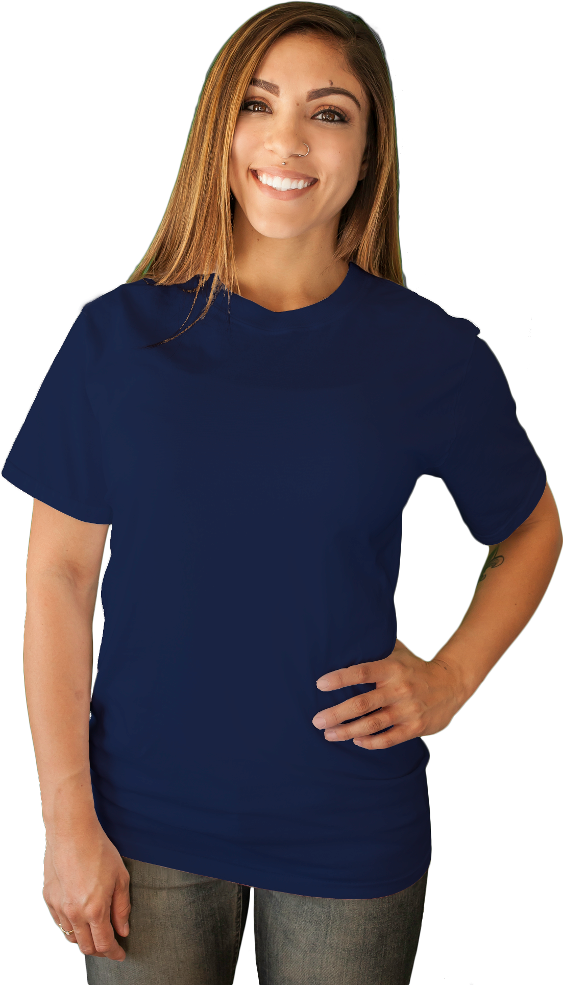 Larger Size Crew - Girl (1348x2000), Png Download