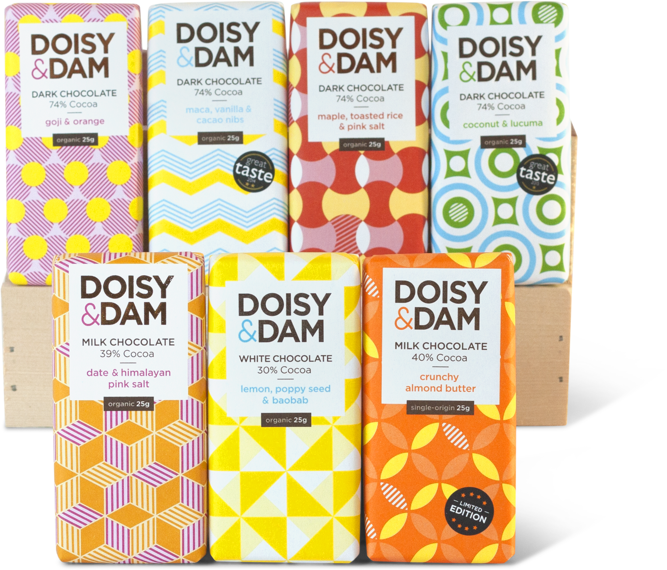 Mini Bar Bundle - Doisy And Dam Chocolate (2848x2848), Png Download