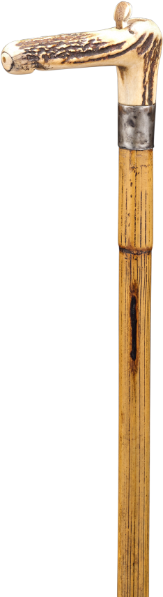 Horse Measuring And Antler Whistle Cane - Antler (900x900), Png Download