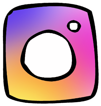 Instagram Icon Cartoon Png (459x457), Png Download
