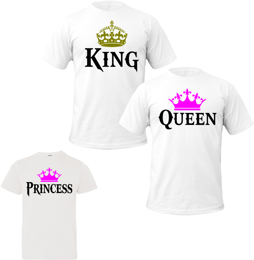 King Queen Princess Tshirts Family Tshirts King Quen - Diseños De Camisas De King Queen Y Princess (900x900), Png Download