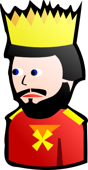 Queen Clipart Mad King - King Clip Art (306x590), Png Download