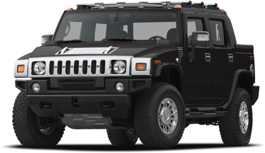 Hummer Png - Hummer H2 Pick Up Black (624x300), Png Download