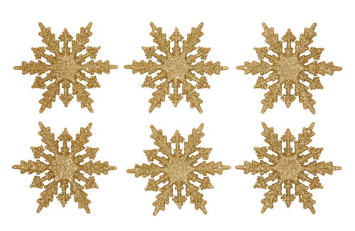 Christmas Ornaments, Gold Snowflakes - Brand Board Template Illustrator (500x500), Png Download
