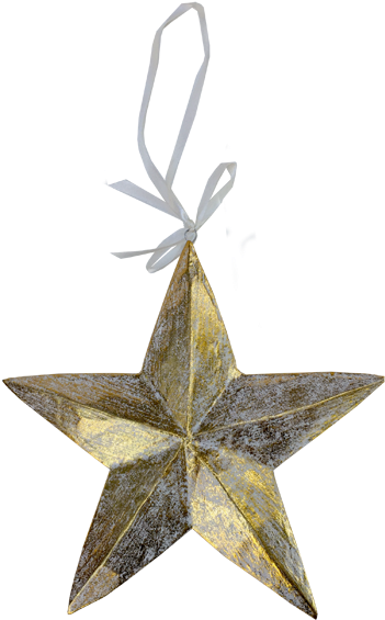 Big Gold Star Ornament - Simbolo De La Guerra Fria (600x600), Png Download