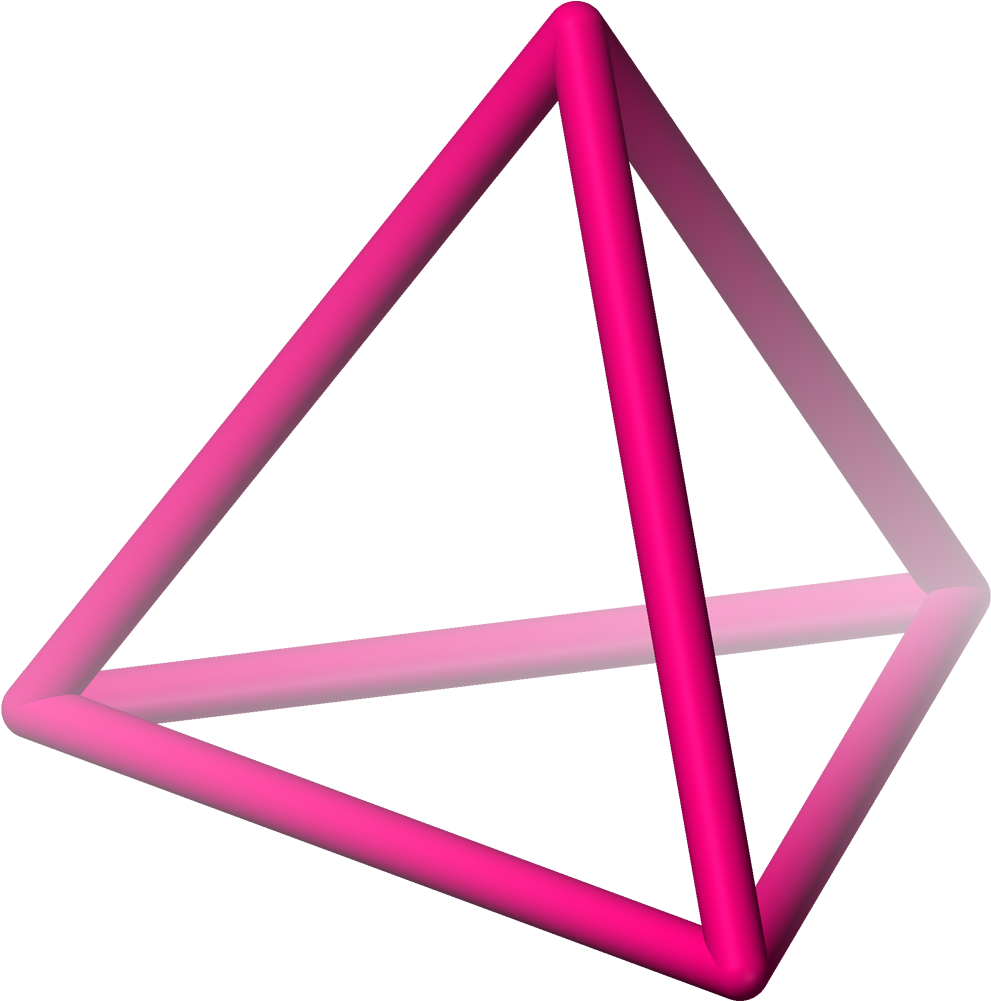 Tetrahedra Vs Pyramid - Four Components Of Technology (1090x1100), Png Download