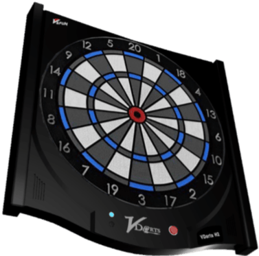 Global Online Dartboard Vdarts H2 - Dart Board (381x385), Png Download