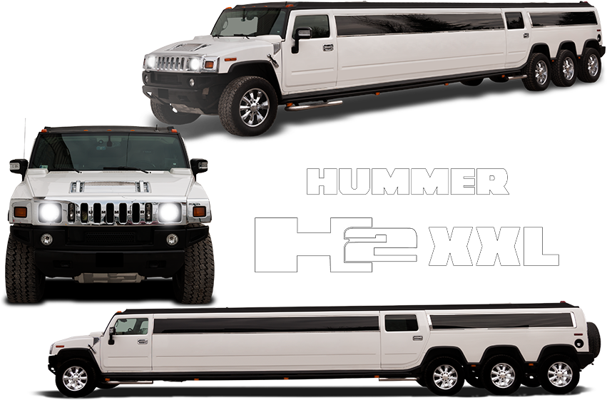Left Arrow Hummer H2 Xxl - Hummer Xxl Limuzin (854x567), Png Download