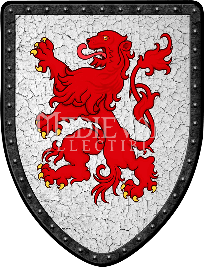 Lion On Roman Shields (850x850), Png Download