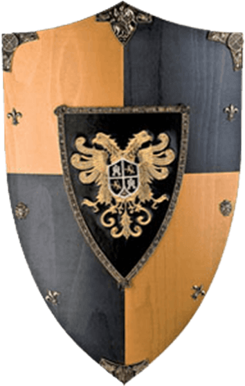 Toledo Eagle Wooden Shield - Medieval Shield (555x555), Png Download